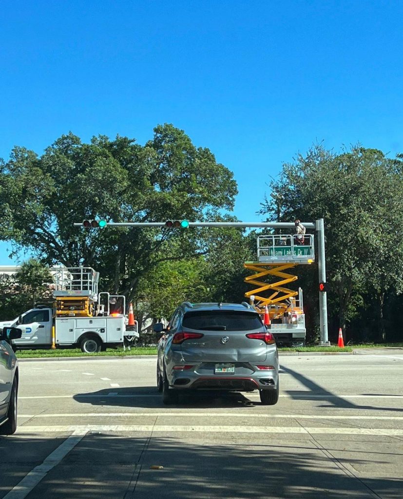 Josh successfully advocated replacing various unlighted street signs including along Miami Lakes Drive.